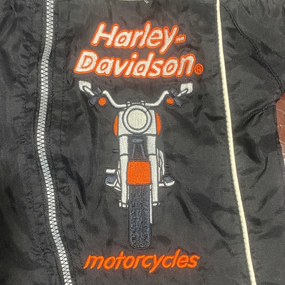 Harley-Davidson Black and Orange Kids Footie - Picture 5 of 6